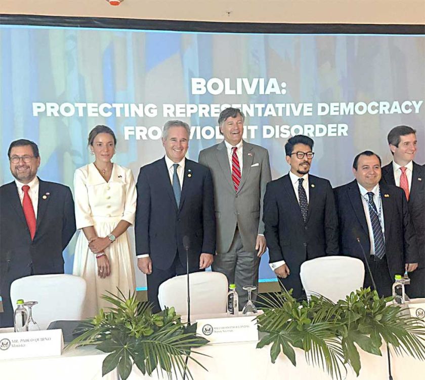 EE.UU. y 14 países apoyan a Paz y rechazan bloqueos
