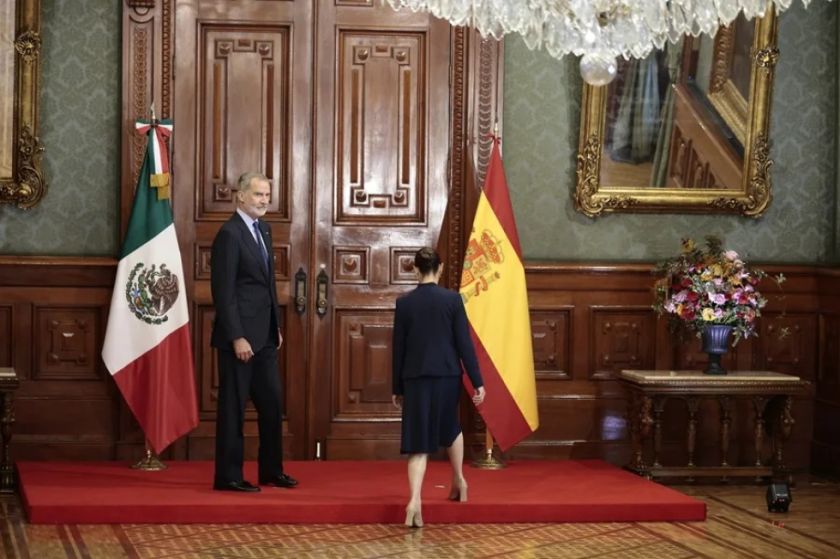 Sheinbaum recibe al rey Felipe VI en México para sellar la normalización de la relación