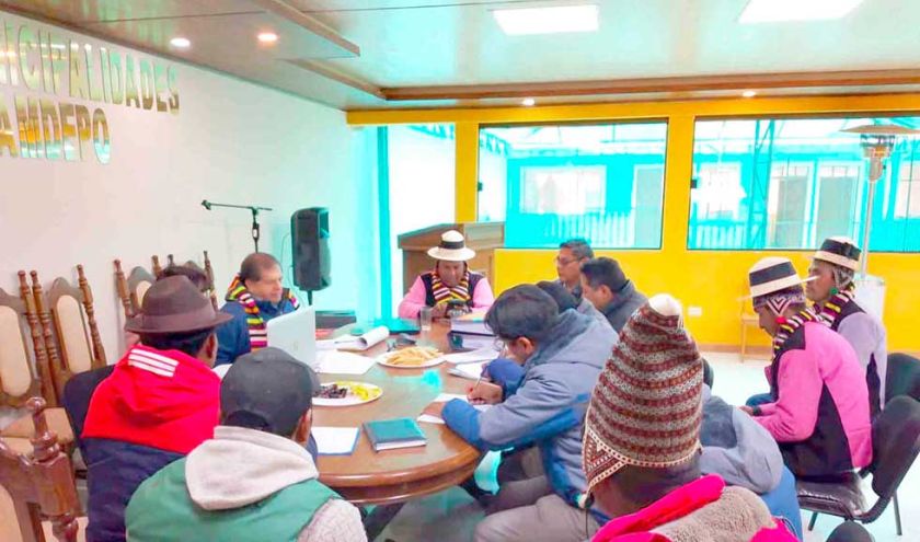 UPRE y municipios de Potosí coordinan para reactivar sus proyectos
