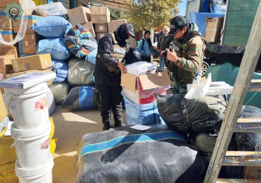 Tarija: FELCN desmantela operativo y encuentra droga en dispensadores de agua