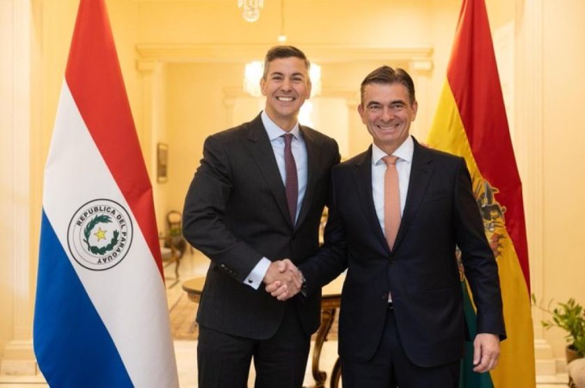 Rodrigo Paz agradece a Santiago Peña y reafirma agenda de integración con Paraguay