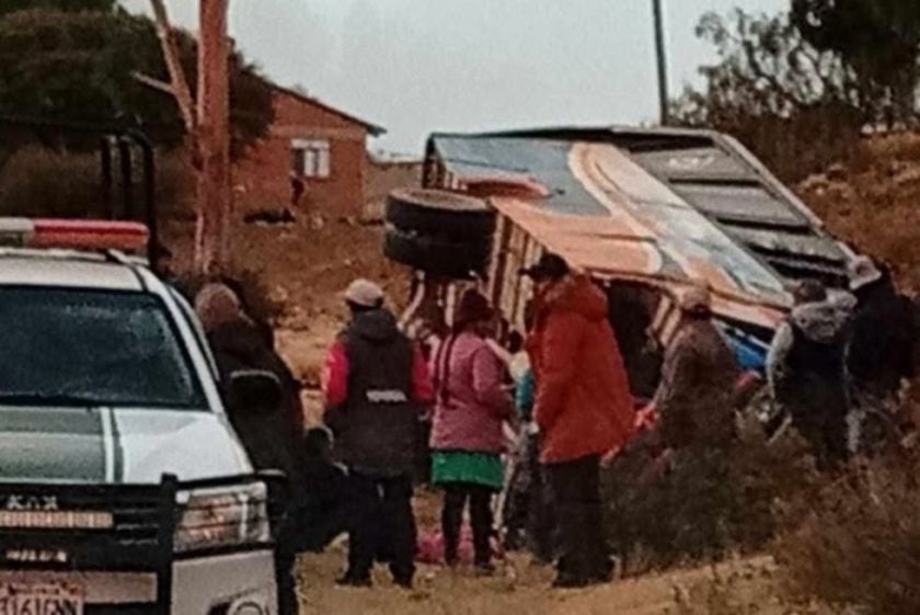 Chuquisaca: Accidente de bus en La Ciénega se produjo por exceso de velocidad, según la Policía