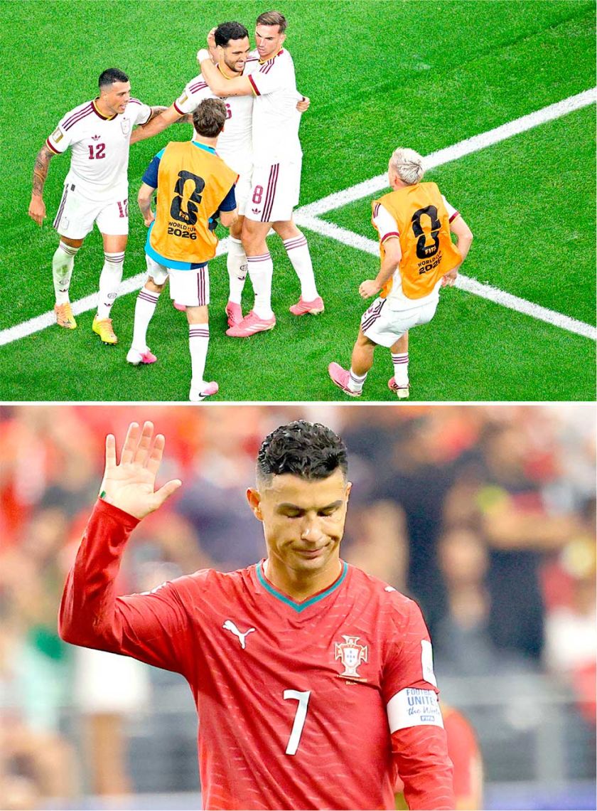 España avanza  y CR7 se despide de los Mundiales