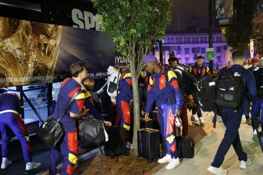 La selección española ya está en Nueva Jersey para preparar la final del Mundial