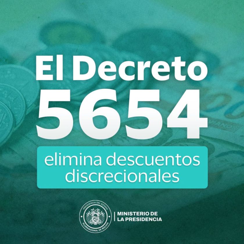 Rodrigo Paz declaró el Decreto Supremo N° 5654 para eliminar los descuentos y retenciones de salarios
