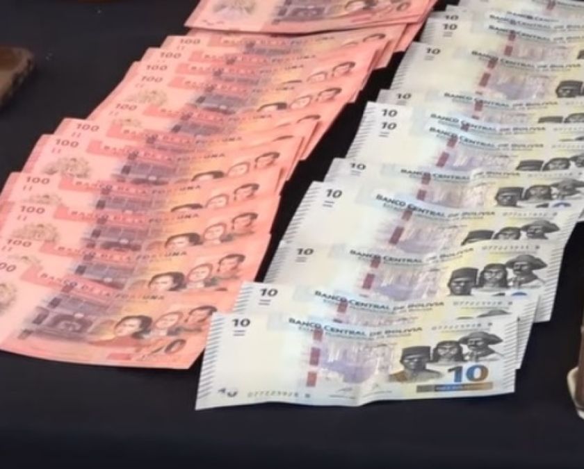 Operativo detiene a 15 personas y decomisa presuntos billetes de la serie B del accidente aéreo