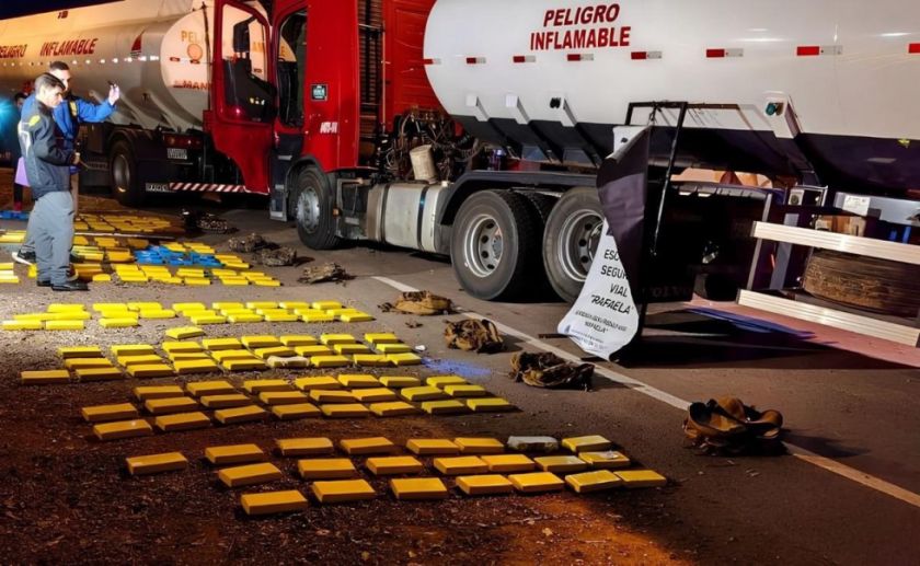 Aprehenden a tres bolivianos que transportaban droga en cisternas hacia Argentina