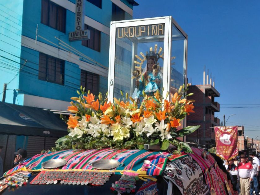 Quillacollo vive la segunda promesa de la Festividad de la Virgen de Urkupiña 2026