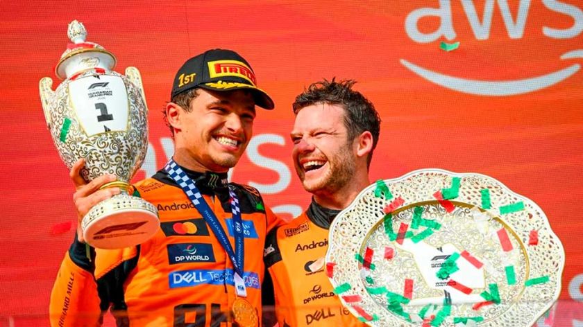 Norris volvió a la victoria en Hungría 