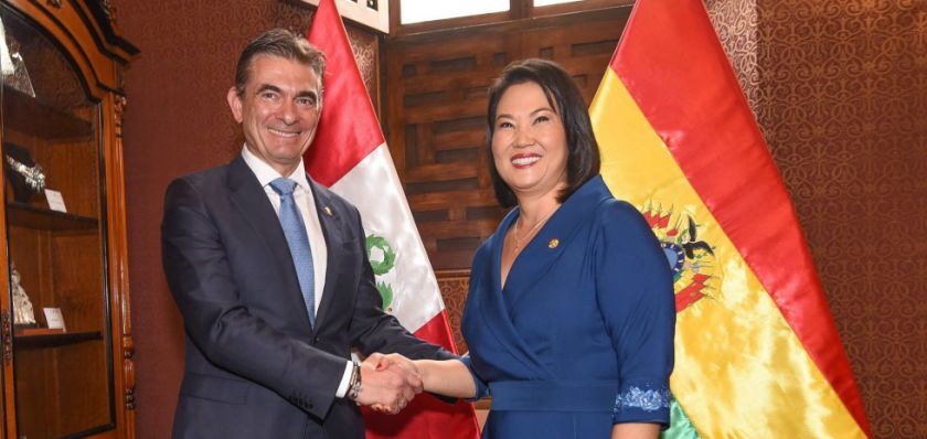 Paz ratifica a Fujimori la disposición de Bolivia para trabajar conjuntamente con Perú