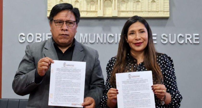 Potosí y Sucre firman convenio para impulsar proyectos conjuntos 