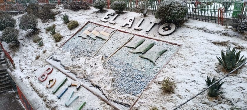 La ciudad de El Alto se ve afectada por la nevada