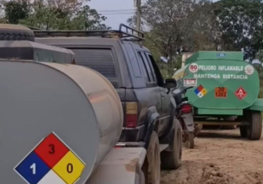 Decomisan 3.000 litros de diésel que eran transportados de manera ilegal en Trinidad