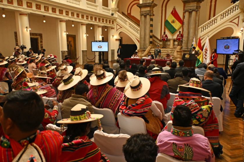 Gobierno anuncia trabajo articulado con los ayllus sobre una agenda de desarrollo