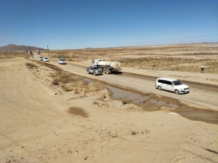 ABC intensifica mantenimiento del desvío en el tramo Cruce Vinto–Cruce Huanuni