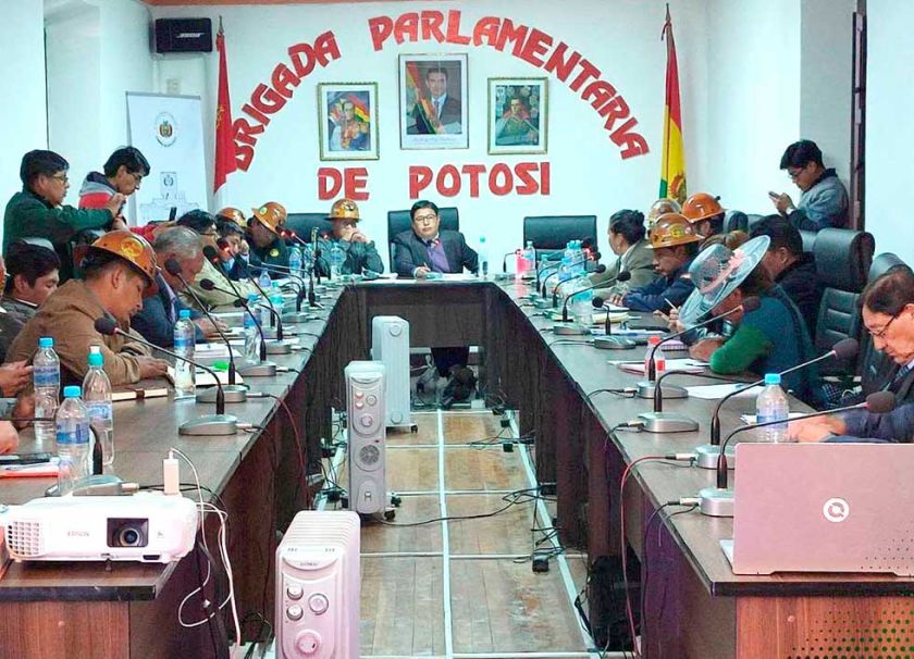 Brigada Parlamentaria de Potosí pedirá informe al ministro de Minería