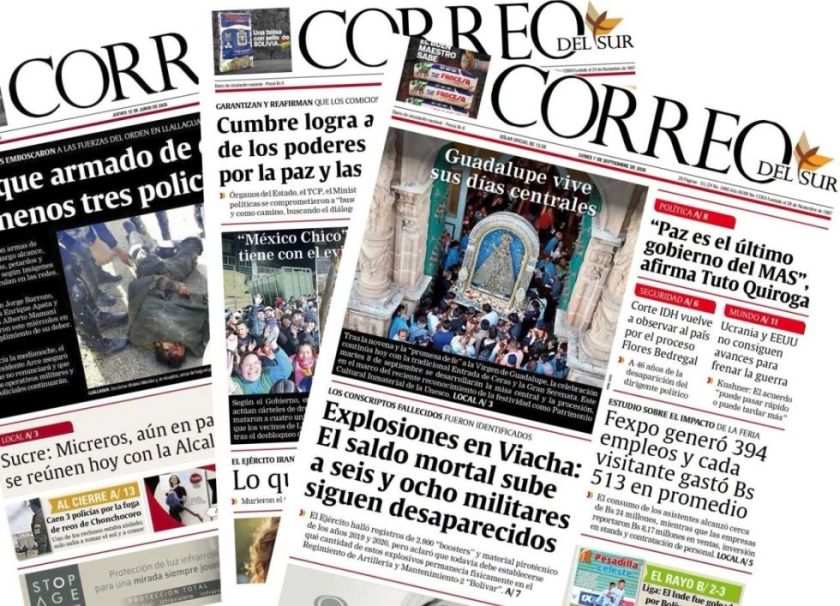 Periódicos de ANP-Diarios en alerta ante amenaza de detención de ejecutivos de CORREO DEL SUR