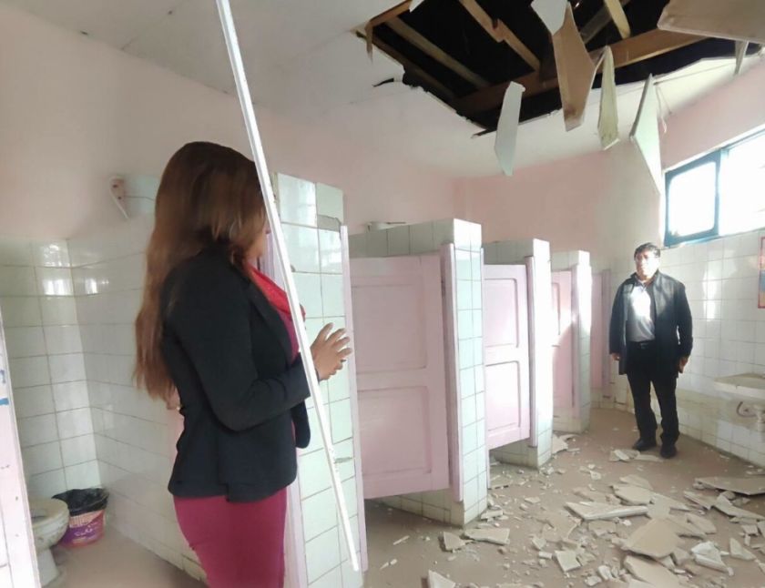 Evalúan la infraestructura de colegios en Viacha para garantizar un retorno seguro a clases
