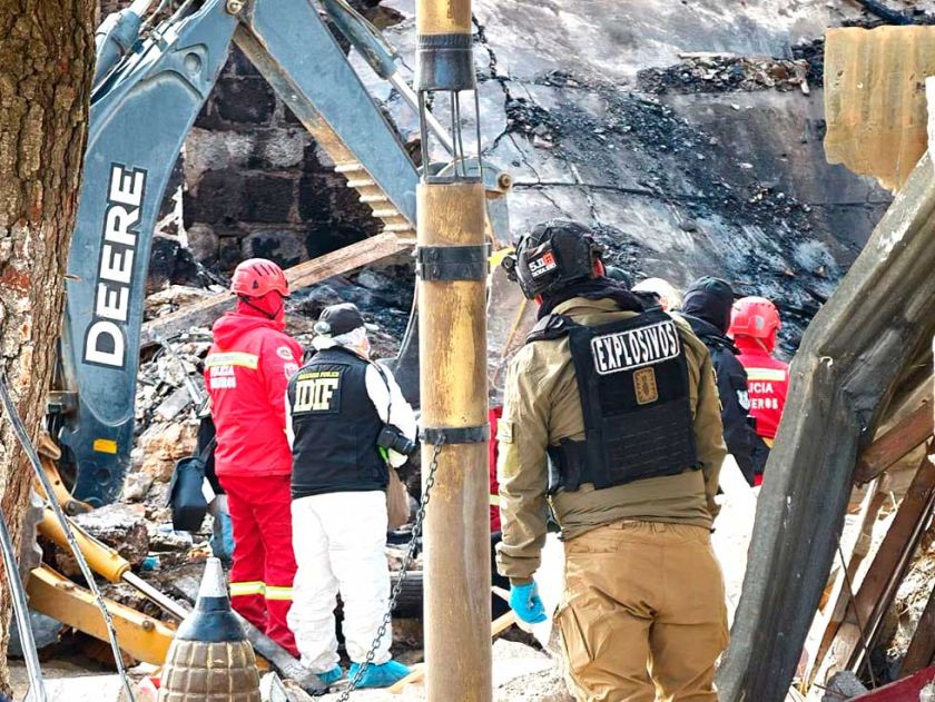 Suspenden la  búsqueda de  cuerpos en  Viacha por nuevo riesgo