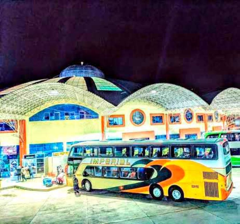 Falta de combustible reduce a la mitad la salida de buses desde la terminal