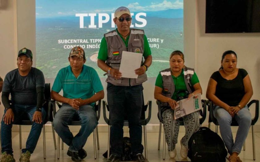 Indígenas del TIPNIS rechazan proyecto de carretera Cochabamba-Beni