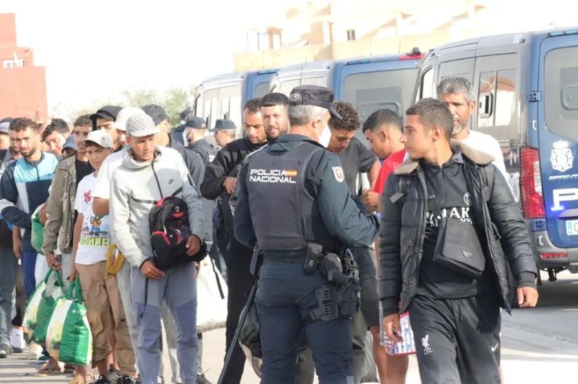 Autoridades Españolas informaron que más de 5.000 migrantes han vuelto ya a Marruecos