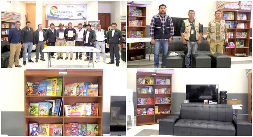 Dan equipamiento para salud y educación en Toro Toro