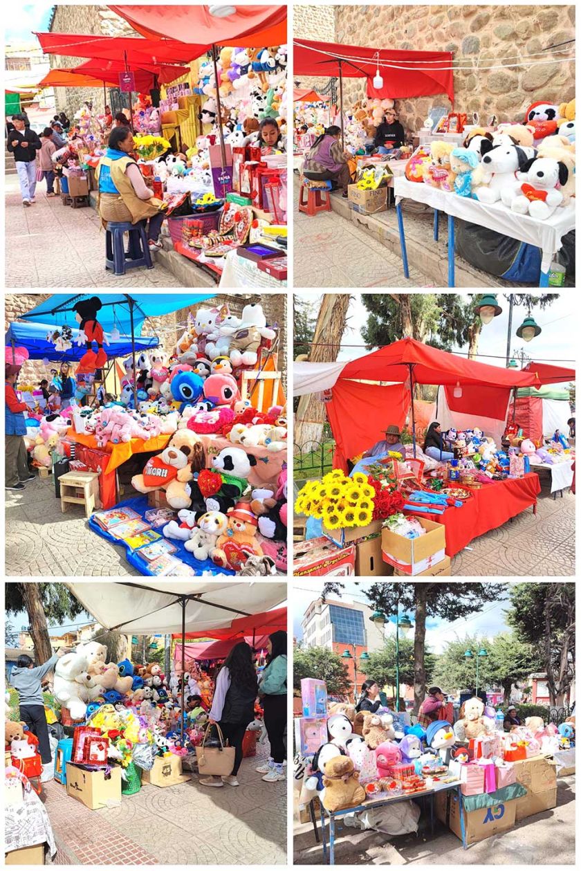 Regalos por los enamorados fueron ofrecidos en Potosí