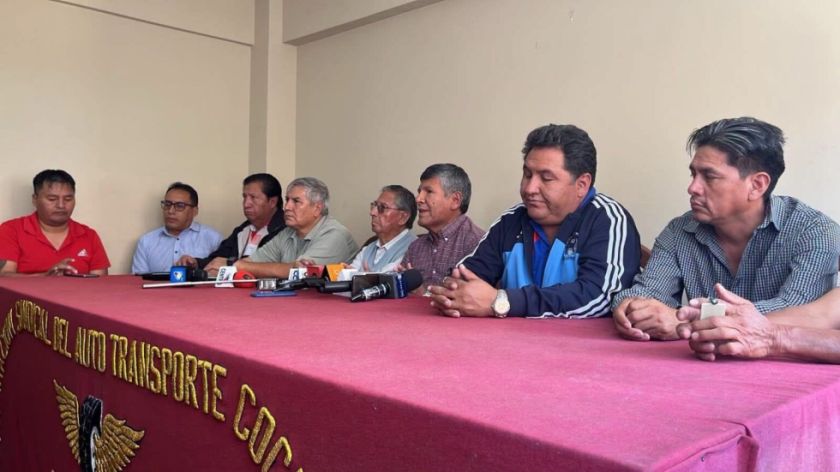 Transporte Federado de Cochabamba decide no acatar el paro del lunes