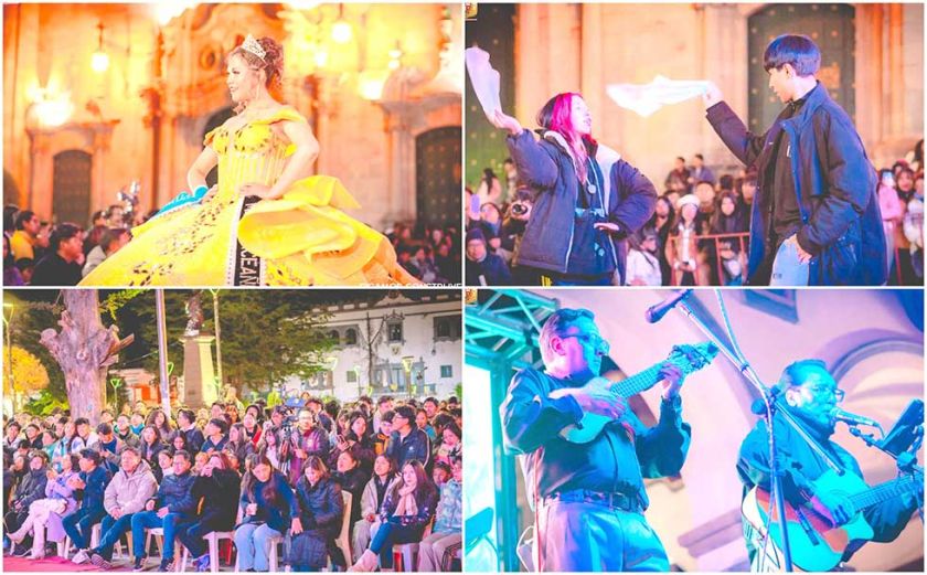 Pasarela de moda, danza y teatro llenó el centro citadino
