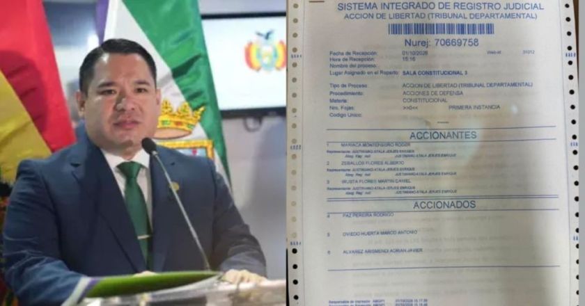 Roger Mariaca plantea acción de libertad contra Rodrigo Paz y otras autoridades
