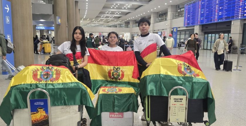 Bolivia participará en el mundial de robótica First Global Challenge 2026 en Corea del Sur