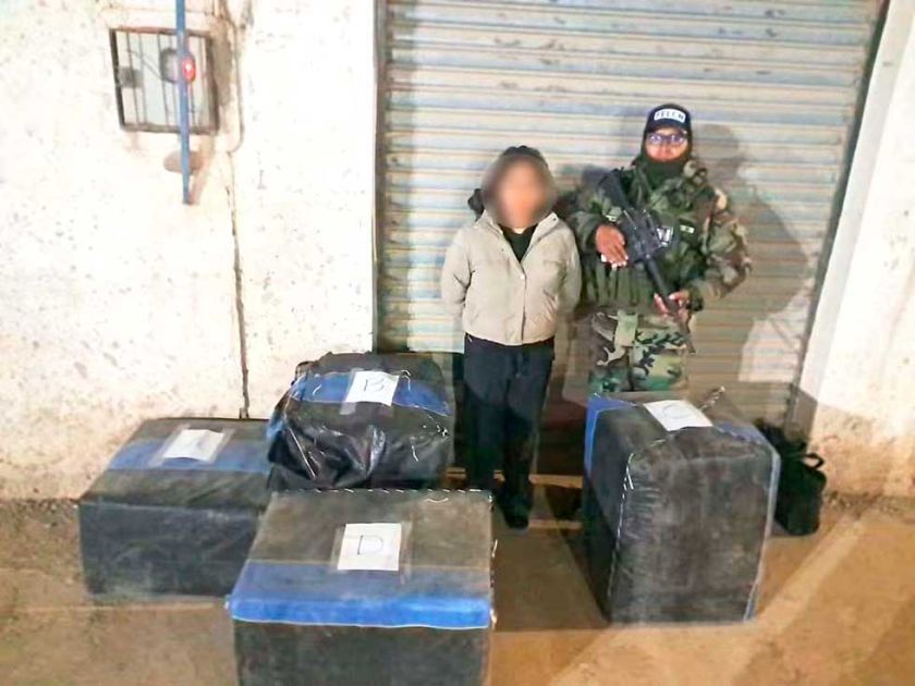 Interceptan "narcotrufi" con  marihuana que iba a Macha