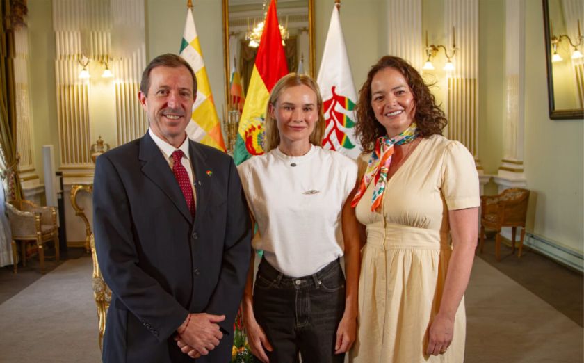 Diane Kruger queda fascinada con Bolivia y afirma que necesita ser redescubierta