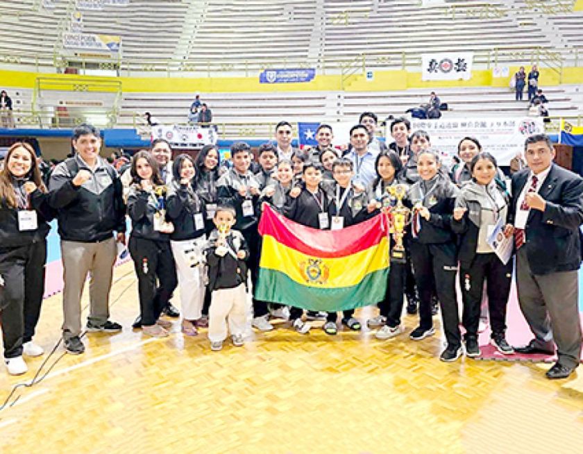 Bolivia se lleva 39 preseas en el Campeonato Sudamericano de Karate Kyokushin 2026 en Chile