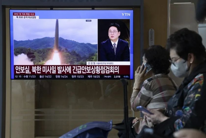 Corea del Norte lanza un misil aparentemente balístico, según Seúl y Tokio