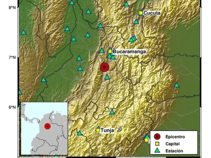 Un sismo de magnitud 5,0 sacude el noreste de Colombia