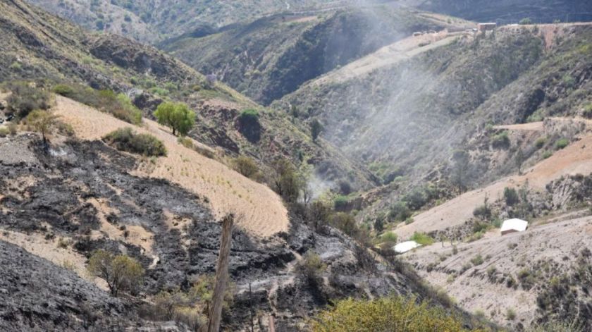 Sucre: Policía reporta entre 14 y 15 hectáreas afectadas por el incendio en el bosquecillo de Fancesa