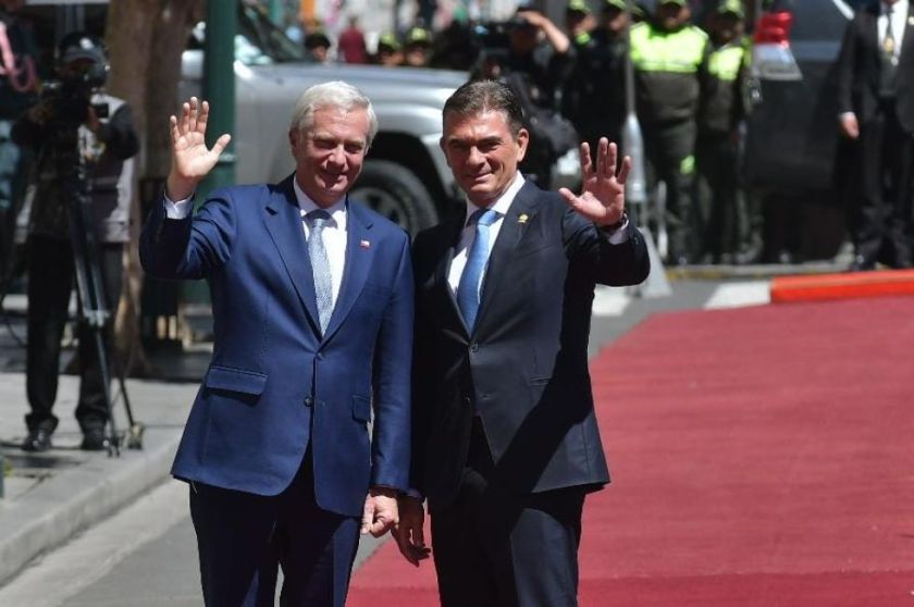 Los presidentes Paz y Kast se reúnen en el Palacio de Gobierno