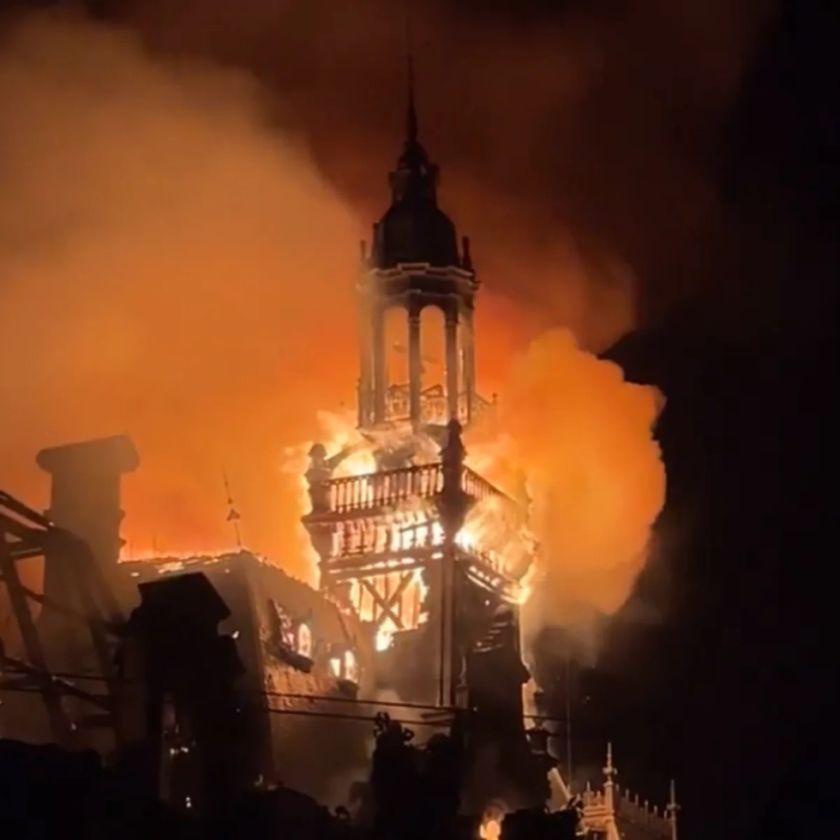 El Limoges de Francia se incendia y derrumba durante protestas