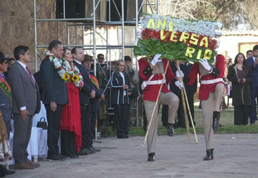 La Paz conmemora los 478 años de su fundación con actos en Laja