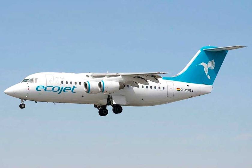 Anuncian que Ecojet efectuará  un vuelo exploratorio a Potosí