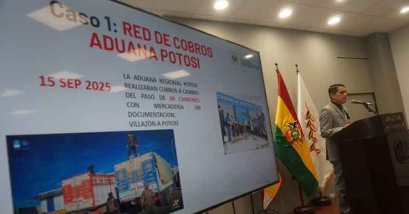 Gobierno revela red de corrupción aduanera en Potosí y desfalco en Senatex
