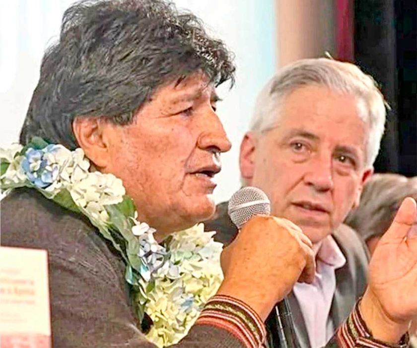 El TSJ observa denuncia  contra Evo y García Linera