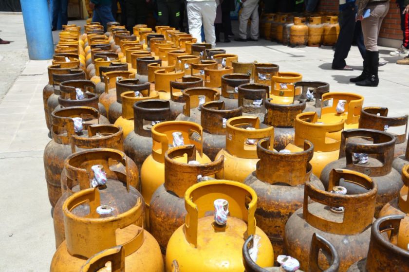ANH informa que decomisó 624 garrafas de GLP en todo el país