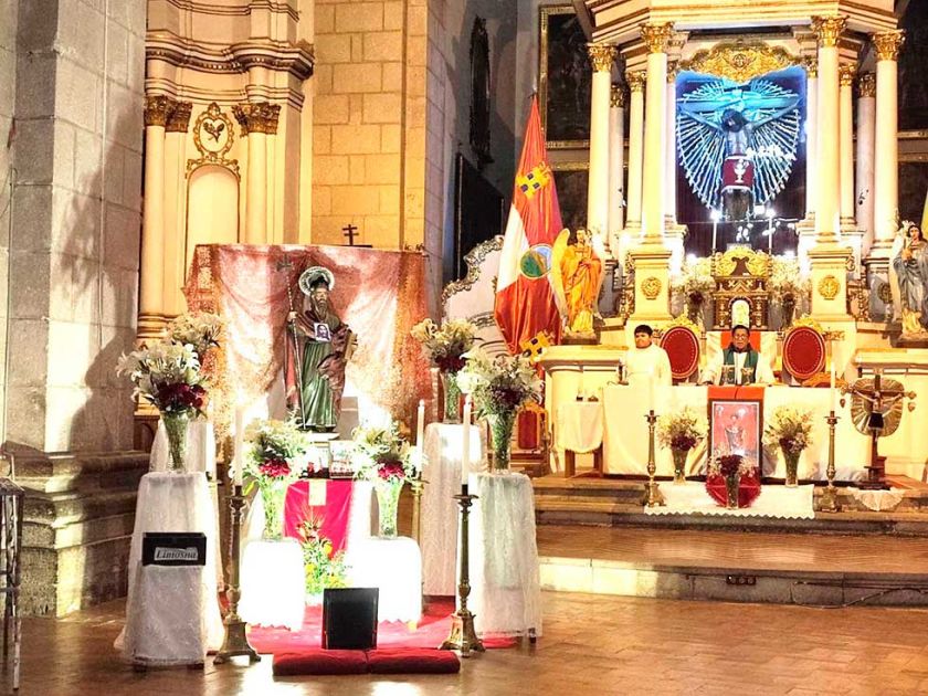 Se viven las novenas en devoción a San Judas Tadeo, en el templo de San Francisco