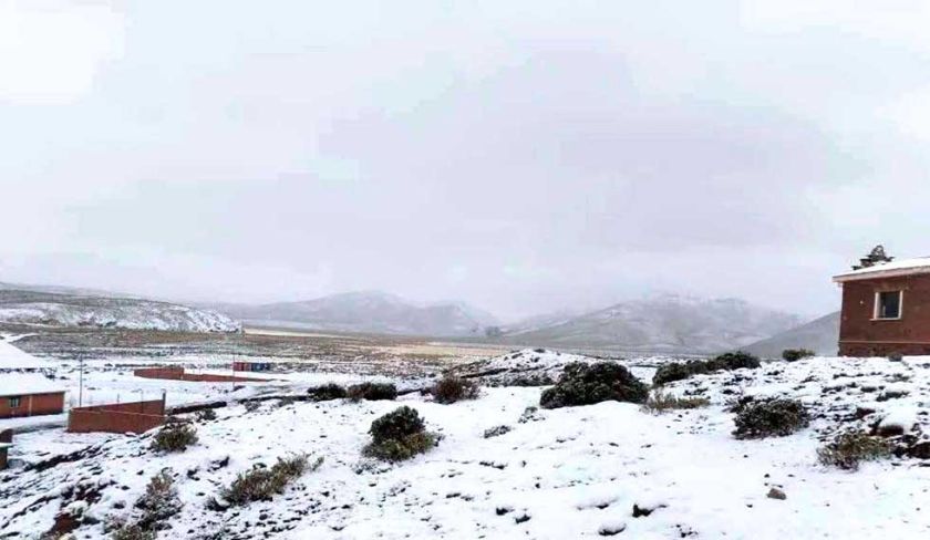 Las nevadas sorprenden a los municipios del sudoeste potosino