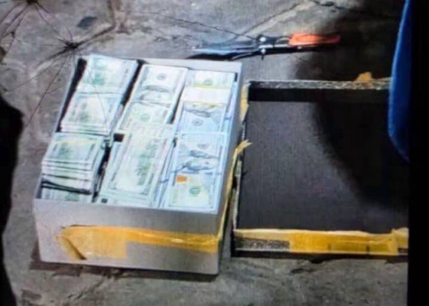 Hallan más de $us 467.000 y Bs 42.036 en una caja de cartón tras captura de Jhonny Fernández