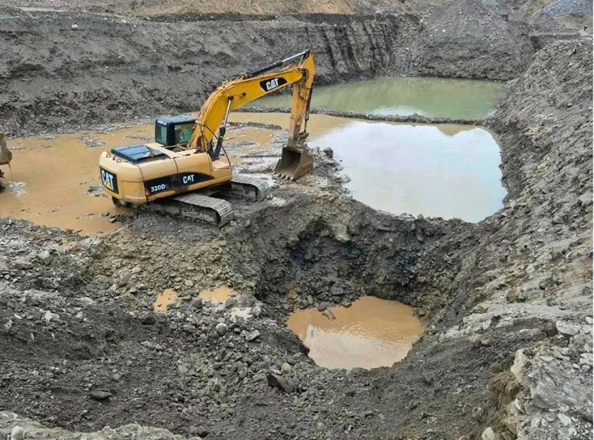 Hallan megaminería ilegal de oro  en el municipio de Chuquihuta