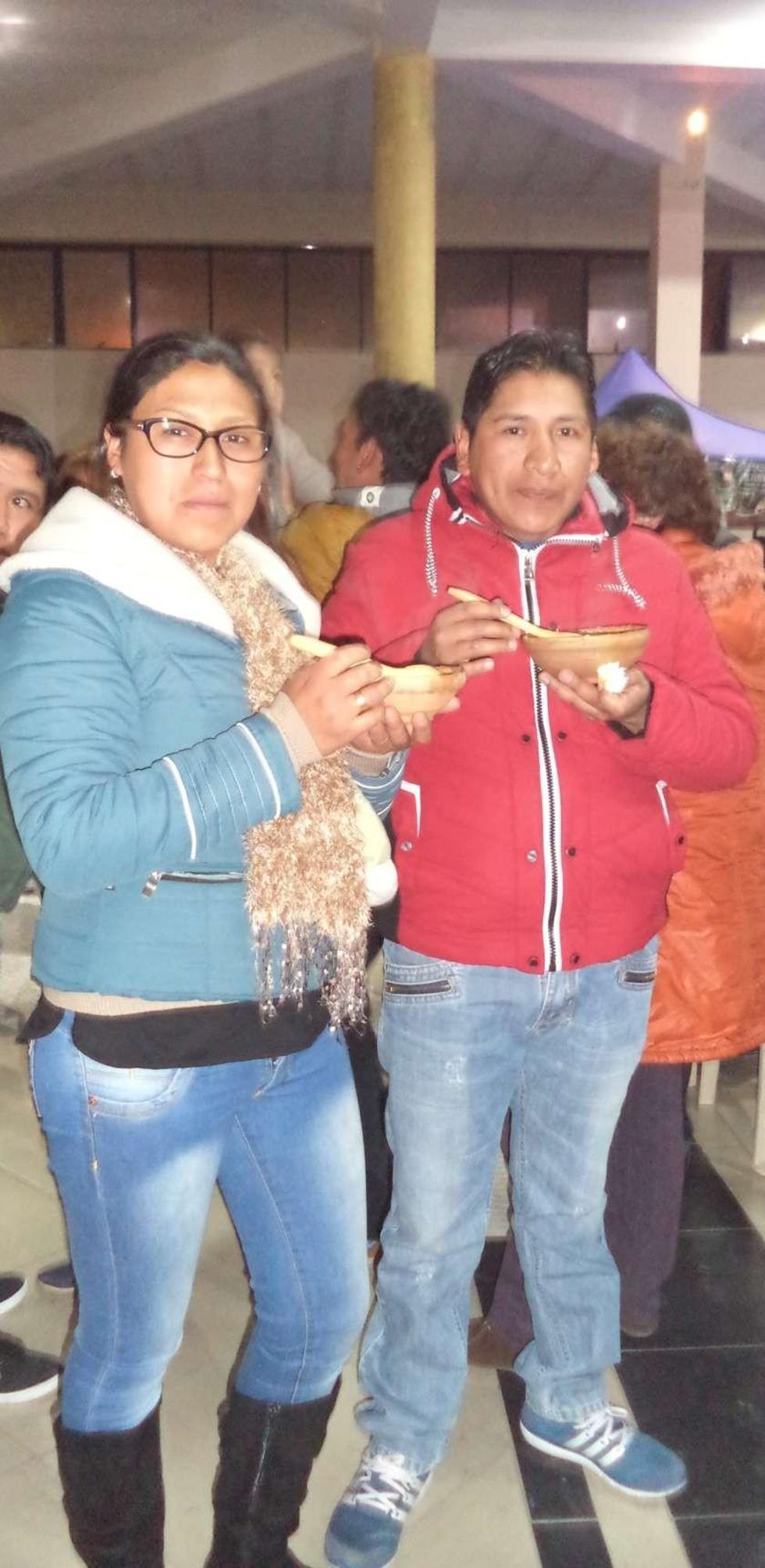 No importó comer parados.